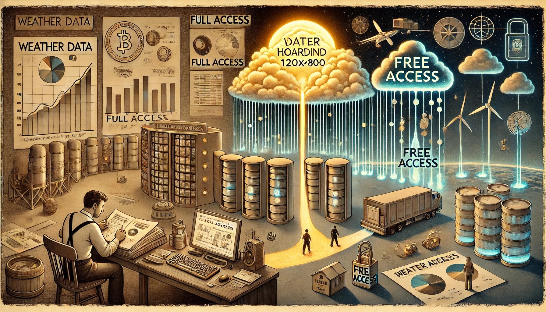 Weather data visualization for archaeological sites